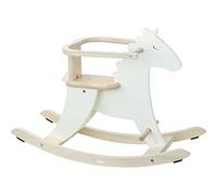 Cavallo a Dondolo Hudada Cerchio di Sicurezza in Legno Bebè dai 12 Mesi | Struttura stabile e robusta | manici ergonomici per una buona presa | favorisce equilibrio e motricità | regalo astuto