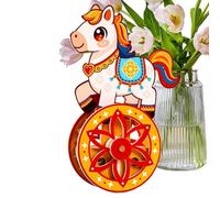 Cavallo a Dondolo in Legno Decorativo Giocattolo da Montare