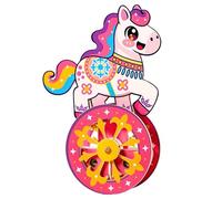 Cavallo a Dondolo in Legno Decorativo | Modello Giocattolo da Montare,Kit Puzzle Cavallo In Legno,per Gioco Interattivo Passatempo Uomini Adolescenti Bambini Casa Compleanno Regalo