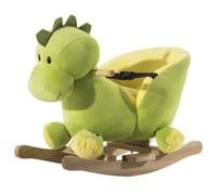 Cavallo a Dondolo in Legno Dinosauro per i Bambini 60x33x45cm