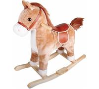Cavallo a dondolo in peluche 65x32x60cm 1 St