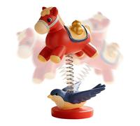 Cavallo A Dondolo In Stile Vintage | Statuetta da Collezione per Scrivania | Statue Di Cavalli Per L'Arredamento Della Casa,Per Famiglia, Amici, Adulti, Uomini e Donne, per Casa, Ambiente Interno, Uff