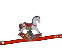 CAVALLO A DONDOLO RESINA C/LUCE 20cm 617