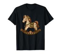 Cavallo a Dondolo Vintage con Fungo del Bosco Maglietta