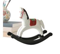 Cavallo a dondolo vintage, statua classica e tradizionale realistica - cavallo a dondolo | per famiglia, amici, adulti, uomini, donne, casa, ufficio, studio scrivania