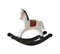 Cavallo A Dondolo Vintage - Statua Da Tavolo Intagliata A Mano, Esposizione Di Antichi, Elegante Statuetta A Dondolo In Legno Ornamento In Stile Antico Per La Decorazione Della Tavola | Per Fa