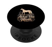 Cavallo "Akhal-Teke Mom" Orgoglio equestre Akhal-Teke PopSockets PopGrip Adesivo