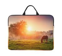 Cavallo al crepuscolo, Custodia per laptop da 14 pollici, borsa per notebook, custodia per laptop, valigetta con maniglia