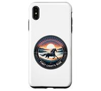 Cavallo Alba che corre attraverso la nebbia all'alba per gli amanti dei cavalli Custodia per iPhone XS Max