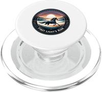 Cavallo Alba che corre attraverso la nebbia all'alba per gli amanti dei cavalli PopSockets PopGrip per MagSafe