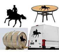 CAVALLO Andaluso, Adesivo In Vinile Versione V1