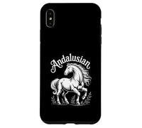 Cavallo Andaluso Elegante Stallone Illustrazione Custodia per iPhone XS Max