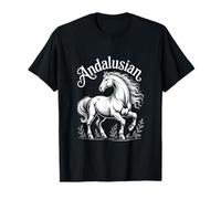 Cavallo Andaluso Elegante Stallone Illustrazione Maglietta
