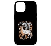 Cavallo "Appaloosa Girl" Arte equestre Appaloosa Custodia per iPhone 14