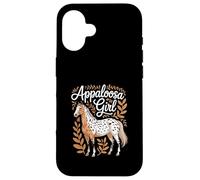 Cavallo "Appaloosa Girl" Arte equestre Appaloosa Custodia per iPhone 16