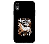 Cavallo "Appaloosa Girl" Arte equestre Appaloosa Custodia per iPhone XR