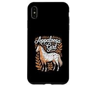 Cavallo "Appaloosa Girl" Arte equestre Appaloosa Custodia per iPhone XS Max