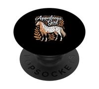 Cavallo "Appaloosa Girl" Arte equestre Appaloosa PopSockets PopGrip Adesivo