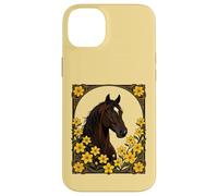 Cavallo appiccicoso di palude circondato da fiori di gelsomino giallo Custodia per iPhone 14 Plus