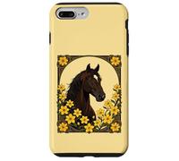 Cavallo appiccicoso di palude circondato da fiori di gelsomino giallo Custodia per iPhone 7 Plus/8 Plus