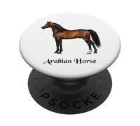 Cavallo arabo design bellissimo equestre PopSockets PopGrip Adesivo