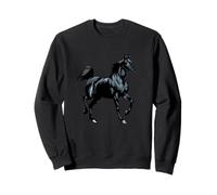Cavallo Arabo Nero Realistico Felpa