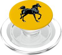 Cavallo arabo nero realistico PopSockets PopGrip per MagSafe