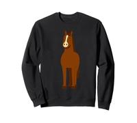 Cavallo Baia Costume Halloween Divertente Marrone Sorridente Cavallo Carino Felpa