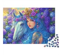 Cavallo blu di sogno Rompicapo 1000 Pezzi In cartone Extra Spesso, Un Classico Puzzle A Pezzi Per Pace Interiore, Ideale Per Sfida Personale, Regalo Di Compleanno Originale 70x50cm/1000pcs