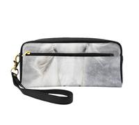 Cavallo Camargue, Borsa per il trucco Borsa per cosmetici Borsa da viaggio portatile da toilette Astuccio in pelle per donne e ragazze