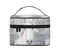Cavallo Camargue, Borsa per il trucco Borsa per cosmetici Borsa da viaggio portatile da viaggio Astuccio per matite