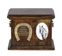 Cavallo canadese urna di legno per cavallo Art-Dog