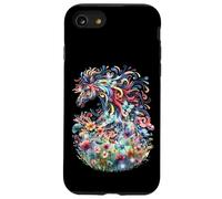 Cavallo Cavallo Ragazza Donne Adolescente Cavaliere Fiore Custodia per iPhone SE (2020) / 7 / 8