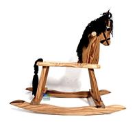 CAVALLO CAVALLUCCIO IN LEGNO A DONDOLO GIOCO PER BAMBINI CM 64X26X55 H
