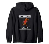 Cavallo che corre Mezza maratona Squadra che corre Felpa con Cappuccio