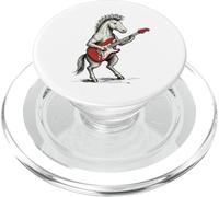 Cavallo che suona la chitarra Rock & Roll Cavalli Musica PopSockets PopGrip per MagSafe