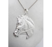 Cavallo : Ciondolo in Argento 925 - Pendente - Cavaliere - Equitazione Maneggio