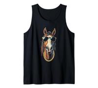 Cavallo Con Occhiali Da Sole, Cool Divertente Ribelle Boss Hip Canotta