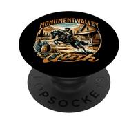 Cavallo da cowboy della Monument Valley Utah PopSockets PopGrip Adesivo