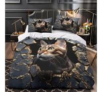 Cavallo da giostra Set Di Copripiumino Set di Biancheria da Letto 3 Pezzi microfibra stampa di 3D incluso federe con federa fantasia decorativa copripiumino for ragazzi e adulti Double（200x200cm）