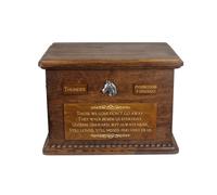 Cavallo da tiro australiano grande urna con un'immagine su legno Art-Dog