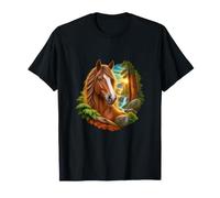 Cavallo da Una Cascata della Foresta Maglietta
