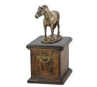 Cavallo del fiordo - urna per ceneri di cavallo, urna con statuetta, elegante ur
