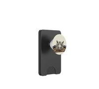 Cavallo delicato su balla di fieno oversize rustico PopSockets PopWallet per MagSafe
