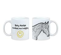 Cavallo della Baia tazza con cavallo Mi rende felice Art-Dog