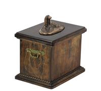 Cavallo della Baia urna con statuetta di legno Art-Dog