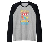 Cavallo della giostra design Merry-Go-Round per ragazze Maglia con Maniche Raglan