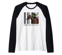 Cavallo di Bellezza sismica, Corsa di Cavalli, del Mar, Santa Anita Maglia con Maniche Raglan