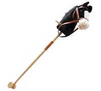 Cavallo di Legno con Effetti sonori realistici, Peluche Alto 39 Pollici, Cavallo di Legno con Ruote e Asta in, Maniglia Antiscivolo, Giocattolo da Cavalcare per Bambini, Regalo per Cavalli