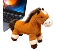 Cavallo di peluche | 2026 mascotte per Capodanno cinese come giocattolo e decorazione da scrivania | Bambola di peluche animale festivo | Per bambini adulti appassionati di equitazione casa scrivania
